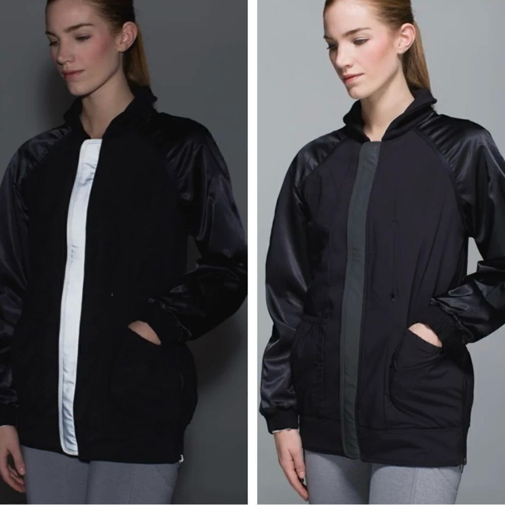 Lululemon Both Ways Bomber
Heathered Black / Black 10/12 - Picture 7 of 16